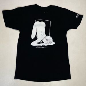 Lewd Complex Graphic T-shirt Women Small Black Short Sleeve